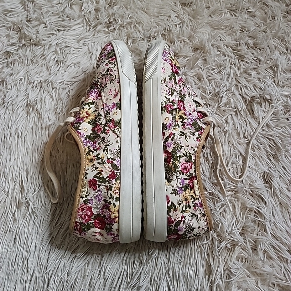 Hotter Comfort Concept Mabel Floral Flower Tennis Shoes Sneakers - 10 - Picture 8 of 12